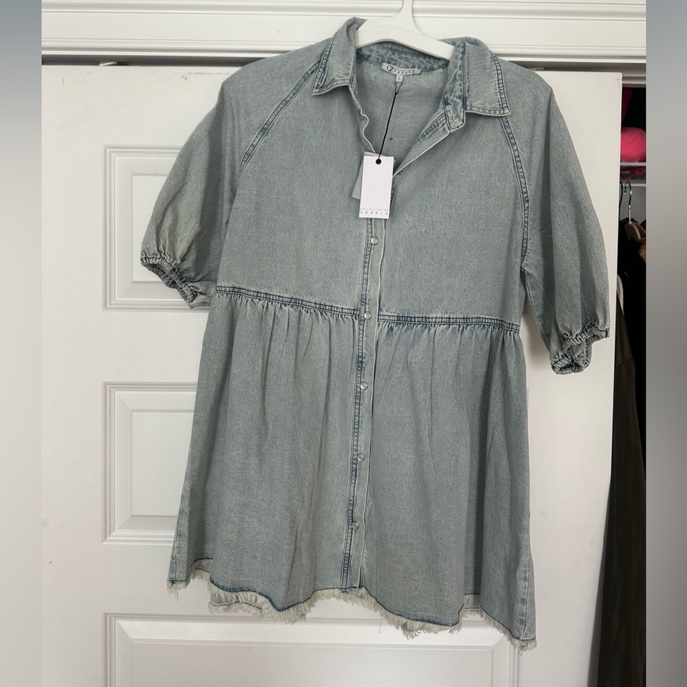 Denim dress. NWTS.